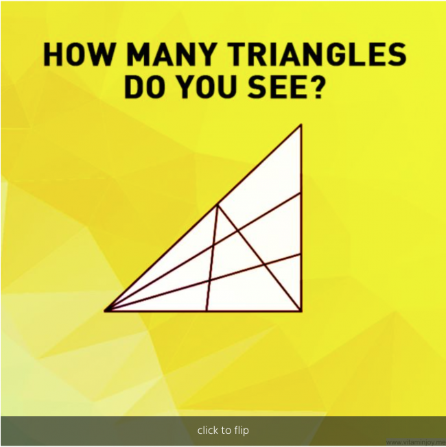 How Many Triangles Do You See?