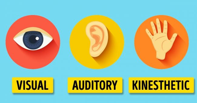 visual auditory kinesthetic learning