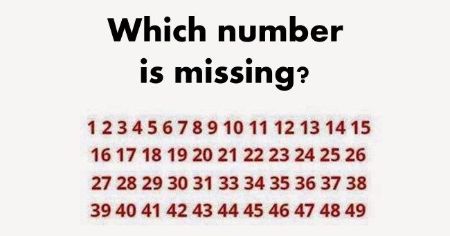 Which Number Is Missing?