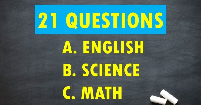 Can You Answer These 21 Questions 98% Of 3rd Graders Can Answer?